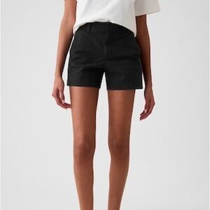 NWT Gap 4" Downtown Khaki Shorts Black Size 8